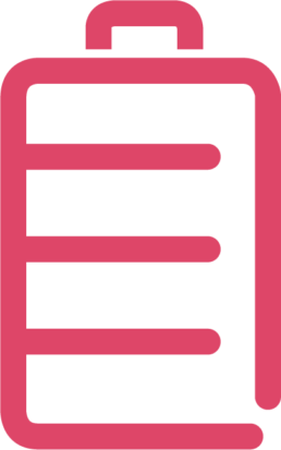 Logo Batterie rosa