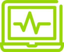 Logo Laptop grün